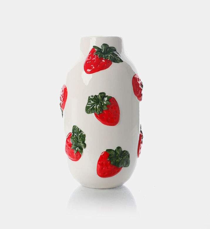 Home Deco and More Porcelain Strawberries Design Vase, Packshot View