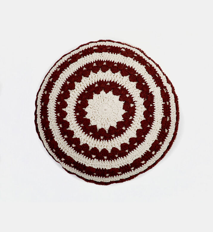 Hellebore Cotton Round Cushion