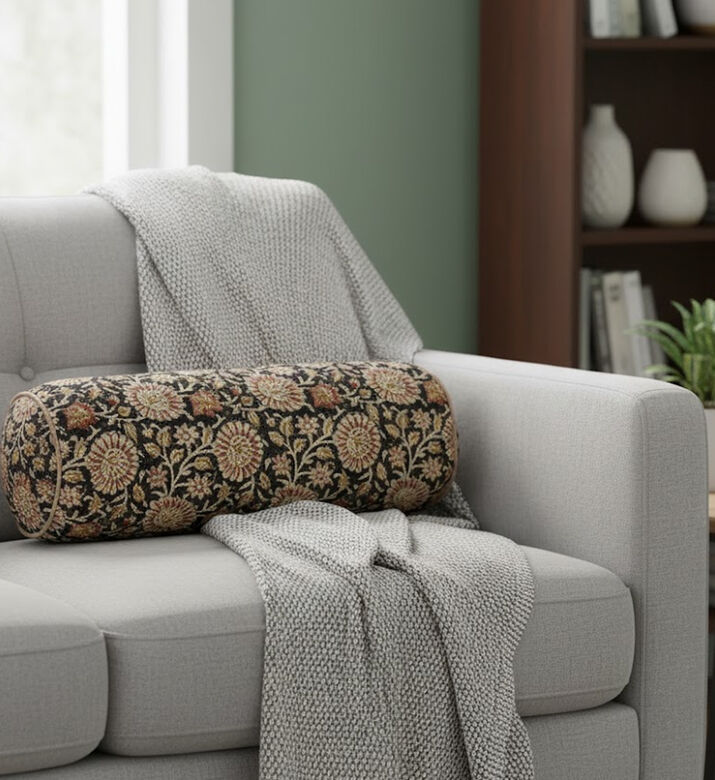 Home Deco and More Lakshmi Tube Cotton Filled And Vaccumed Cushion, Packshot View