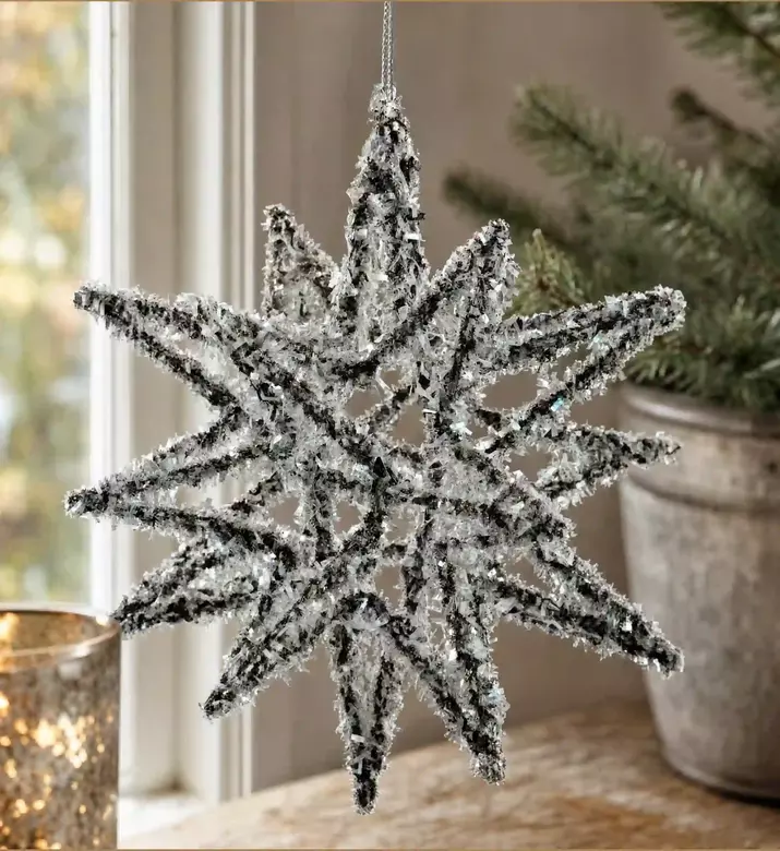 Shishi Frosted Wire 3d Star 14 Cm, Model View