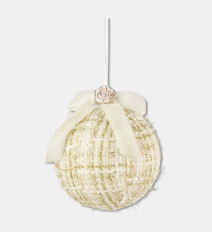 Kaemingk Bauble Polyester Bow And Rose, Packshot View