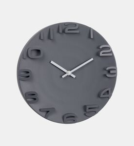 Home Deco and More Aluminum Wall Clock, Grey, Packshot View