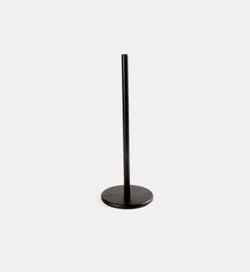 Bathroom Solutions Stainless Steel Toilet Roll Holder, Black, Packshot View