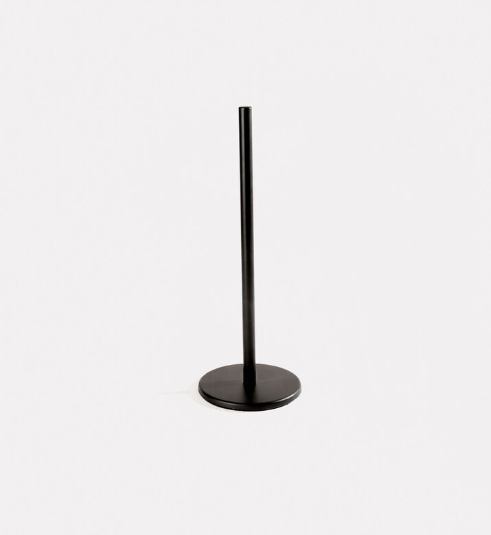 Bathroom Solutions Stainless Steel Toilet Roll Holder, Black, Packshot View