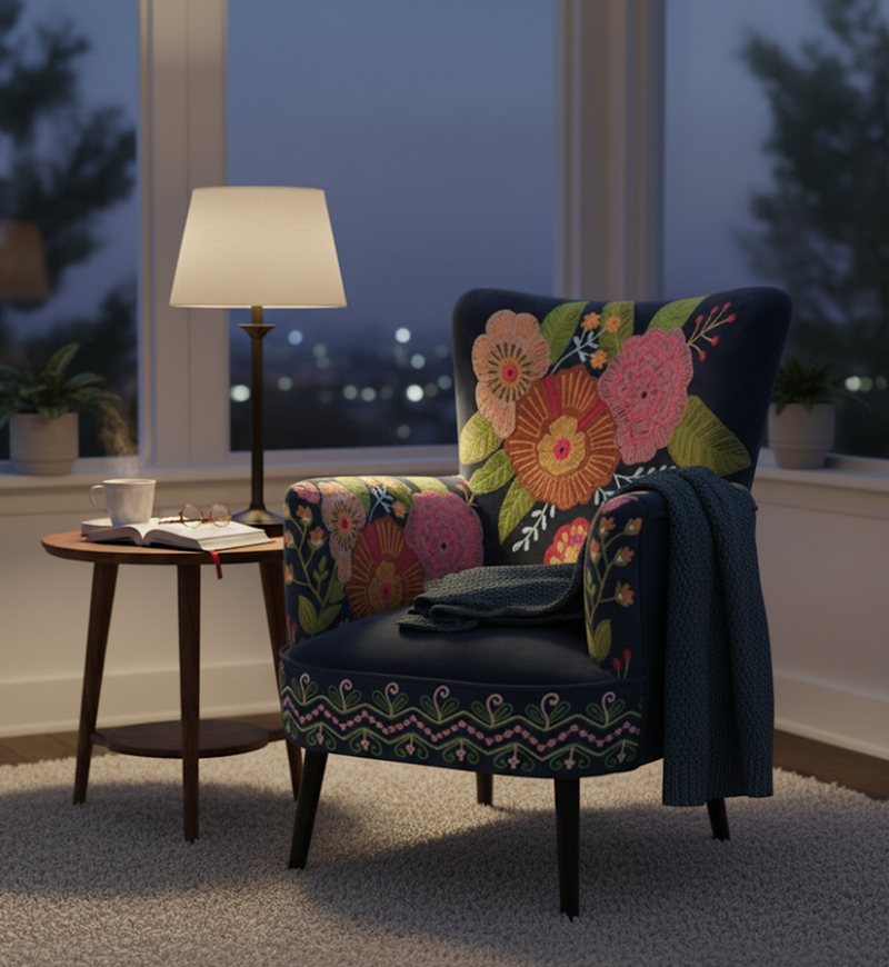 Poppy Mango Wood Arm Chair