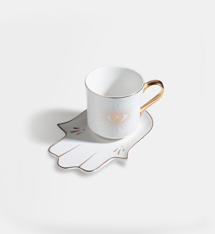 Home Deco and More Eye Cup Hamsa Tray 2-piece Set, Packshot View