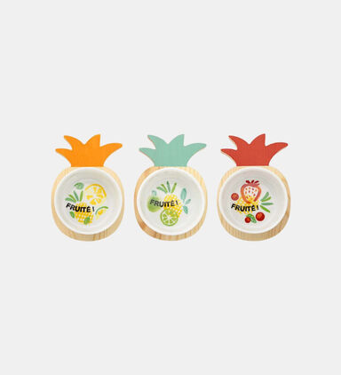 Porcelain Pineapple Bowl 3-piece Set