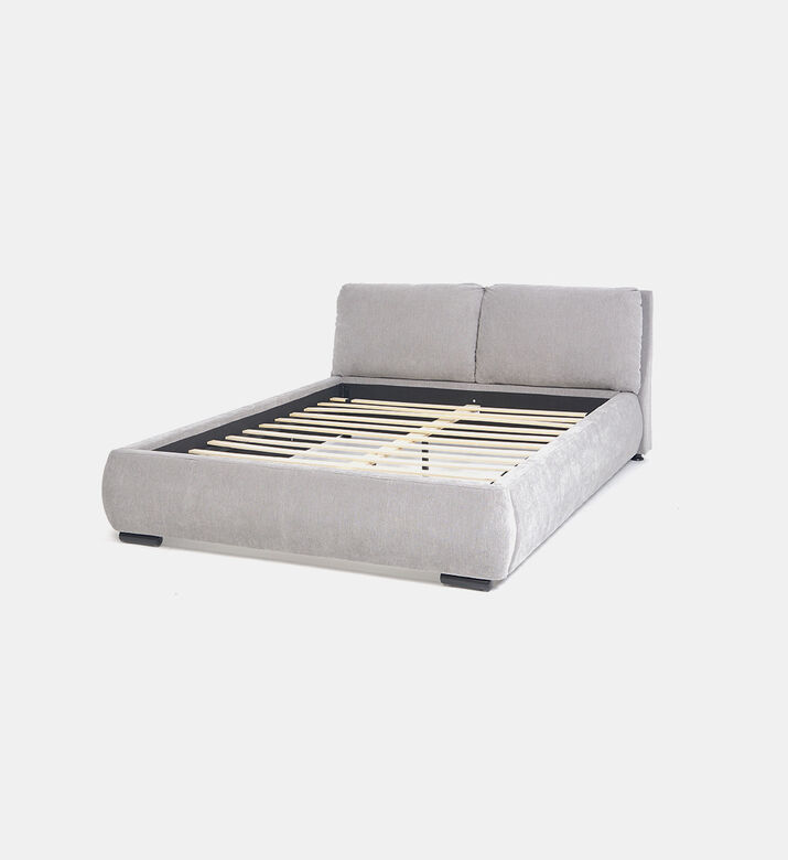 Home Deco and More Palima Upholstered Bed, Grey, 160x200-cm, Packshot View Home Deco and More Palima Upholstered Bed, Grey, 160x200-cm, Packshot View