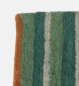 Striped Cotton Bath Mat