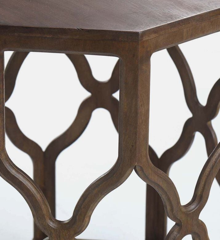 Home Deco and More Octa Mango Wood Side Table, Packshot View Home Deco and More Octa Mango Wood Side Table, Packshot View