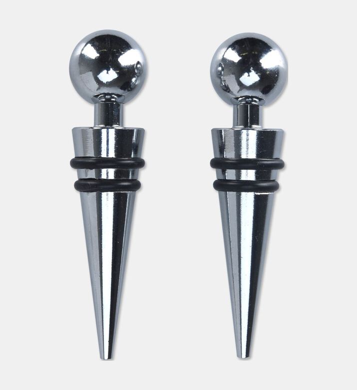 Home Deco and More Metal 2-piece Bottle Stopper Set, Packshot View