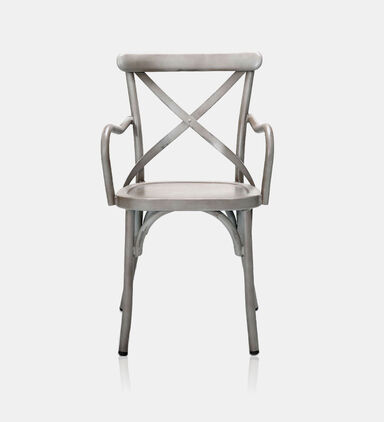 Vinta Aluminum Cross Back Armchair