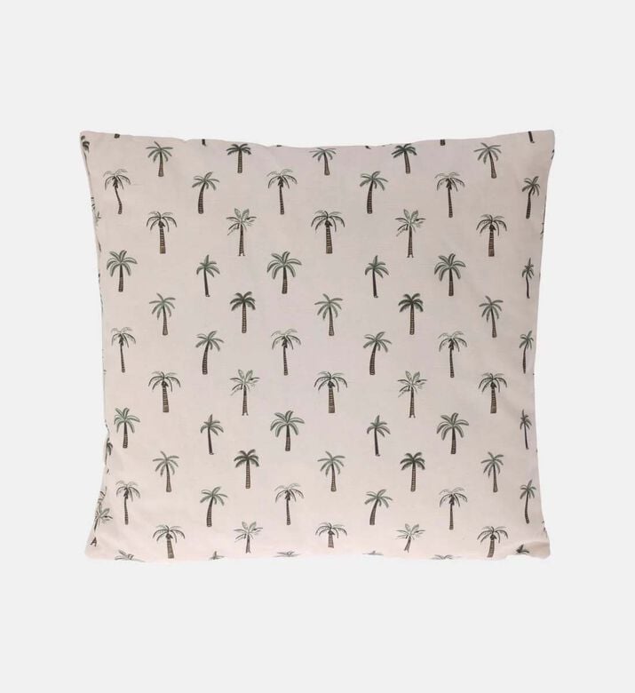 H and S Collection Palm Tree Printed Cushion, Packshot View H and S Collection Palm Tree Printed Cushion, Packshot View
