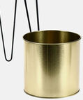 Gold-toned Wire Metal Pot Stand