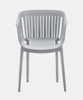 Striped Slate Plastic Dining Chair
