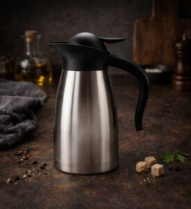 Excellent Houseware Stainless Steel Vacuum Jug, Silver, 150x150x180-mm, Packshot View