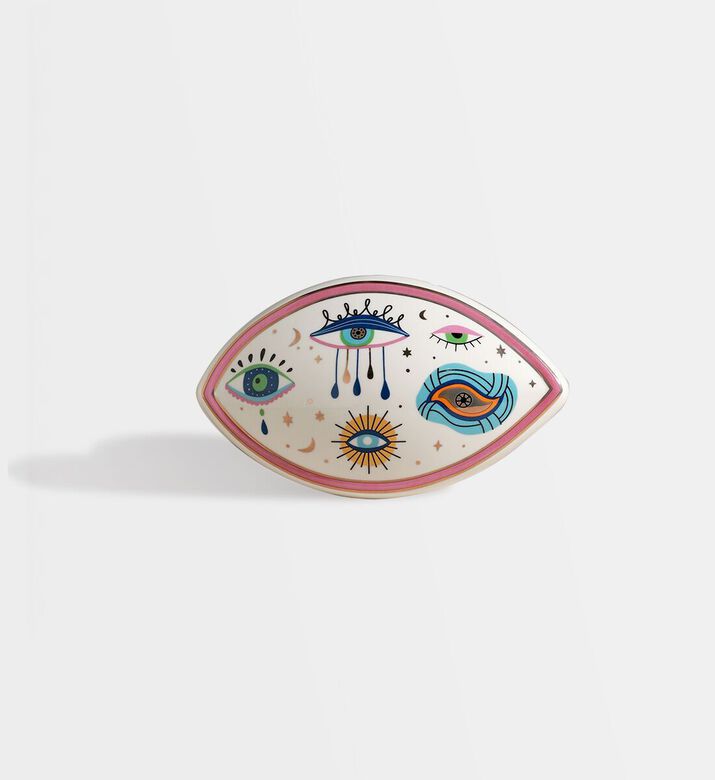 Home Deco and More Eye Arabesque Ceramic Wall Decoration, Packshot View