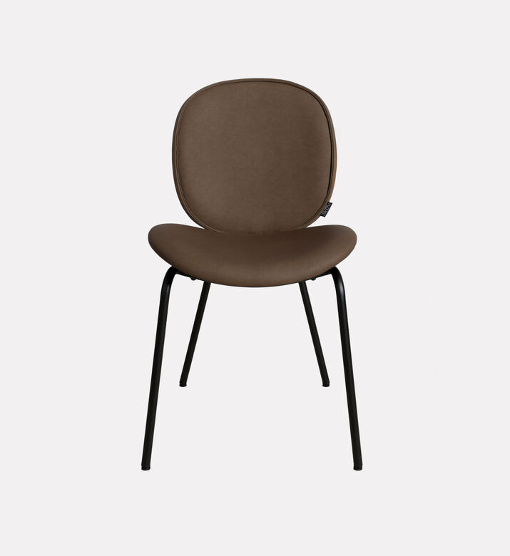 Home Deco and More Sahara Leather Dining Chair, Brown, Packshot View