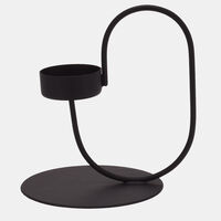 Iron Candle-tea-light Holder - 11 X 9 X 12.5 Cm