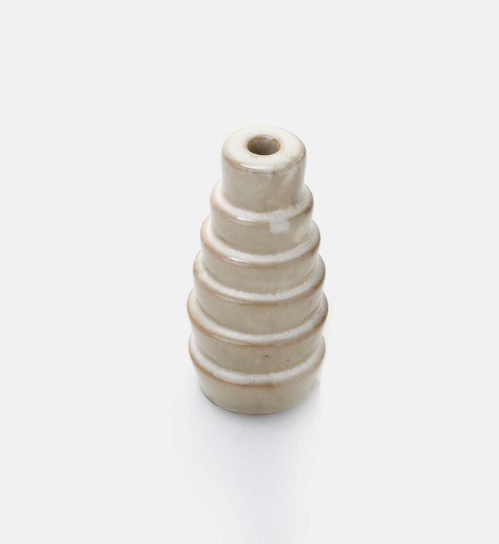 Earthy Porcelain Layered Candle Holder