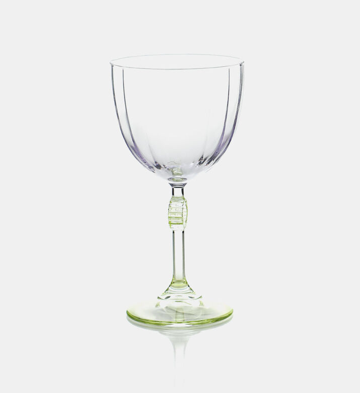 Home Deco and More Duo-tone Color Wine Glass, Yellow, Packshot View