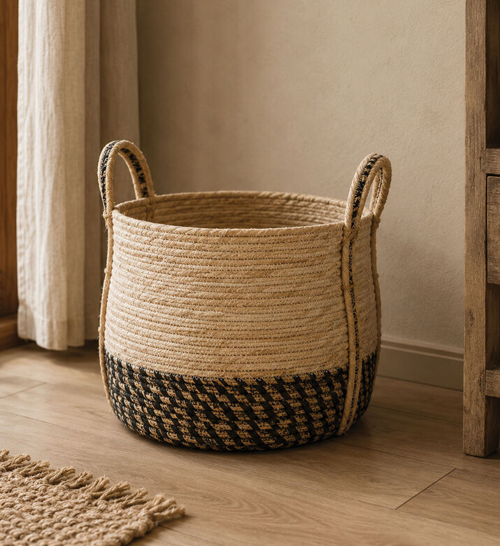 Home Deco and More Corn Husk Basket, Natural, S, Packshot View