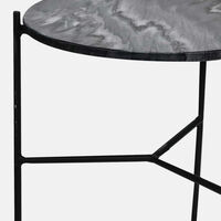 Marble Top Coffee Table 2-pieces Set
