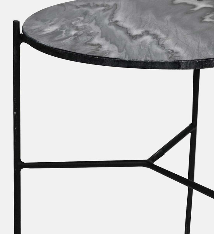 Marble Top Coffee Table 2-pieces Set