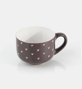 Hearts Design Handled Mug