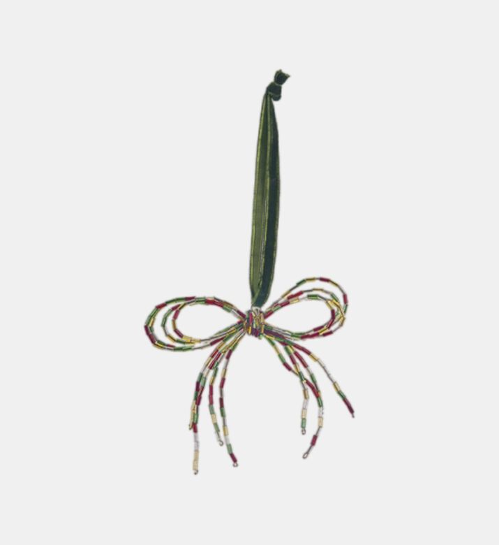 Beaded Bow Hanging Ornament