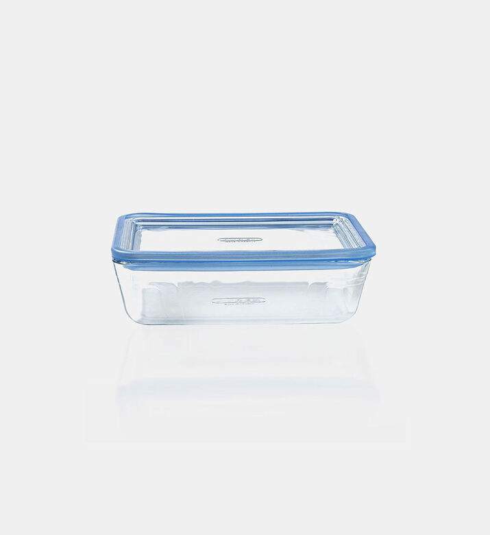 Pyrex Glass Rectangular Food Container, Transparent, 19x14x5-cm, Packshot View