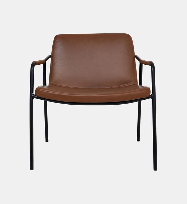 Boto Metal Leather Lounge Chair
