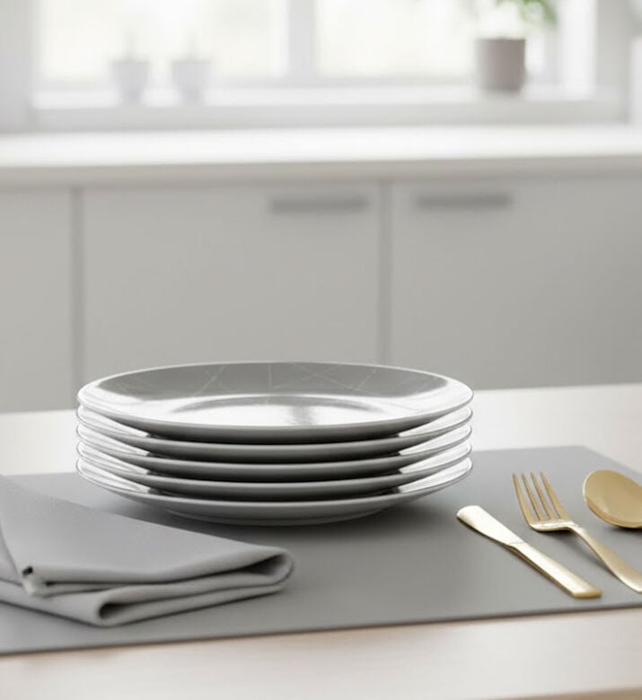 Home Deco and More Grafik Dessert Plate 6-piece Set - 21 Cm, Packshot View