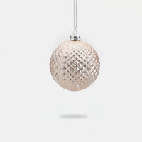 Glittered Christmas Ball Ornament