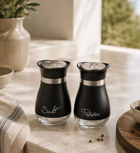 Salt and Pepper Ebony Salt-pepper Shakers 2-piece Set 21x14.5x13.5 Cm, Packshot View