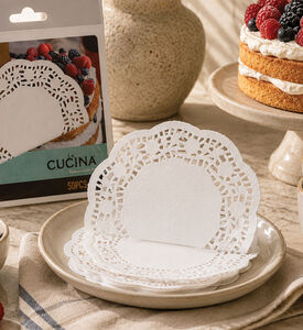 La Cucina Lace Paper Doily Set, White, 10-cm, Packshot View