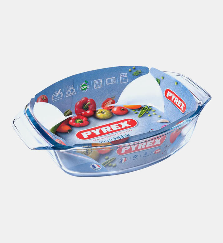 Irresistible Glass Oval Roaster 30x21 Cm