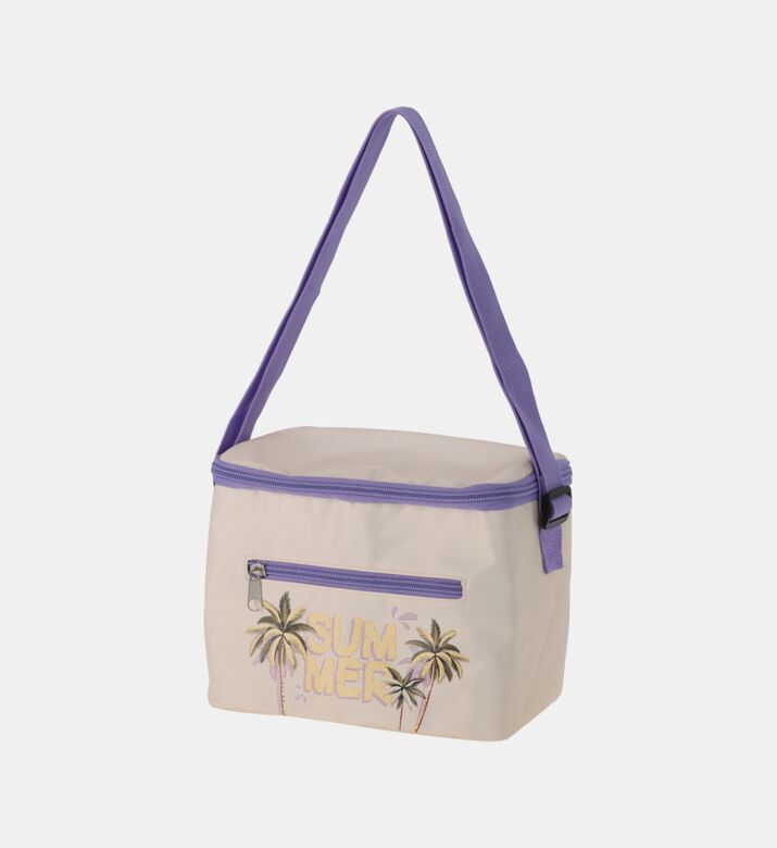 Palms-print Shoulder Strap Cooler Bag