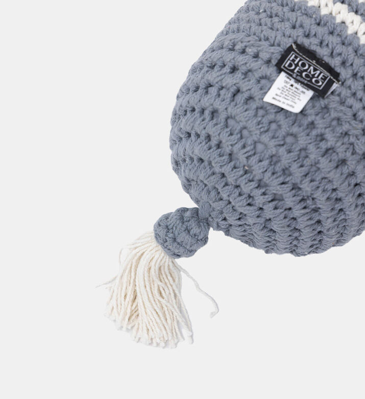 Home Deco and More Sol Cotton Bolster Filled And Vaccumed Cushion, Blue, Packshot View