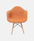 Wooden Base Fabric Armchair
