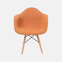 Wooden Base Fabric Armchair