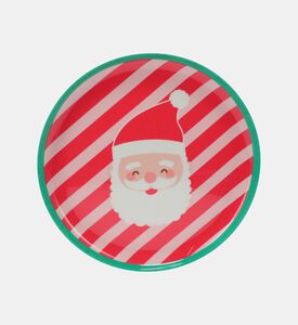 Home Deco and More Plate Mela Noel, Red, 25-cm, Packshot View