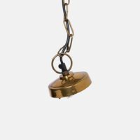 Glass Metal Round Pendant Lamp