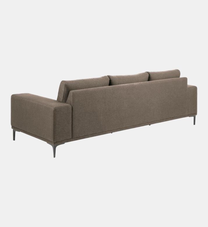 Home Deco and More Emerse Three Seater Sofa, Brown, Packshot View