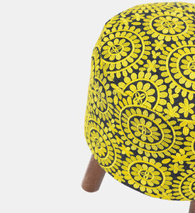 Ethnic Embroidered Cotton Stool