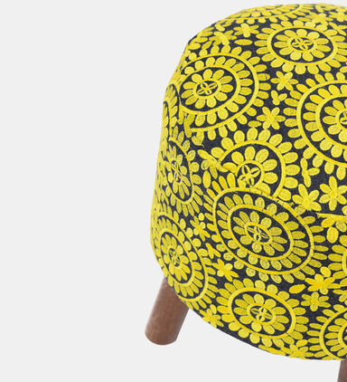 Ethnic Embroidered Cotton Stool