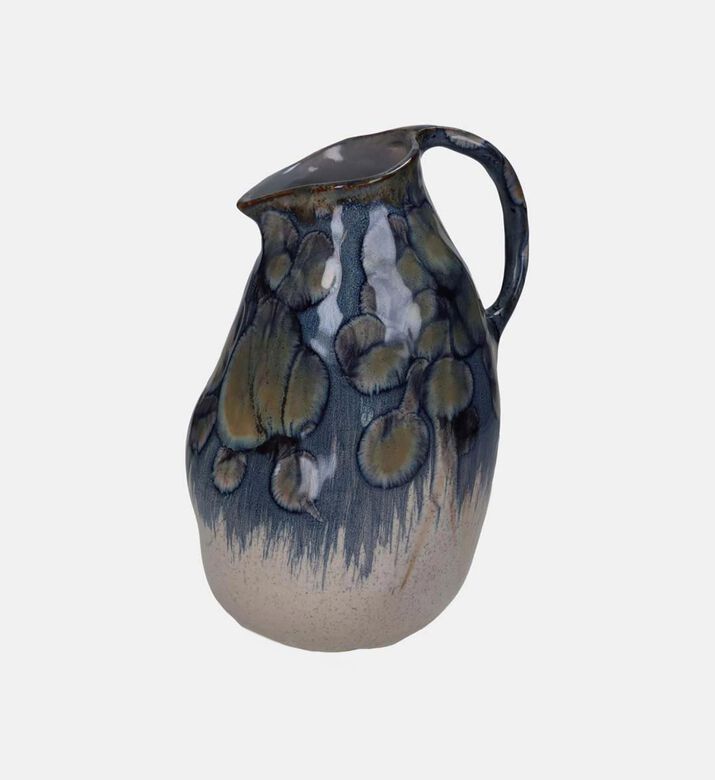 Fine Earthernware Handled Painted Vase