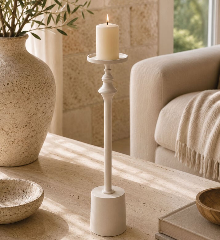 Kersten Aluminum Single Candle Holder, Packshot View