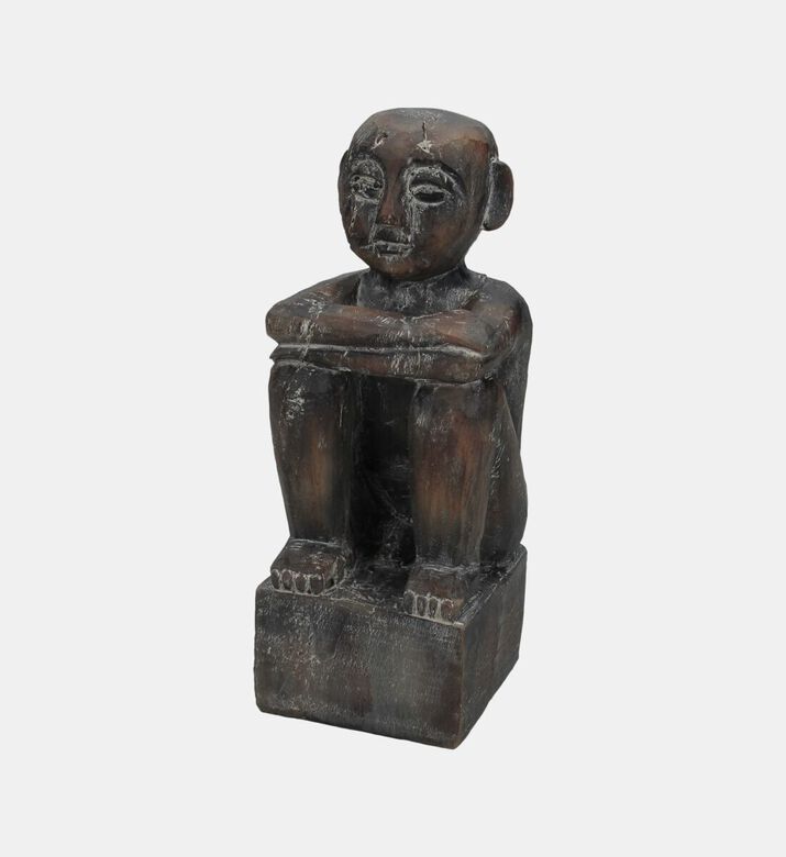 Kersten Textured Aged Bronze-finish Abstract Statue, Packshot View