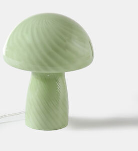 Glass Mushroom-shaped Table Lamp
